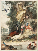U 033
          <br/>
          Verschillende exotisch vogels in een parklandschap
          <br/>
          <em>Schouman, Aert (1710-1792)</em>